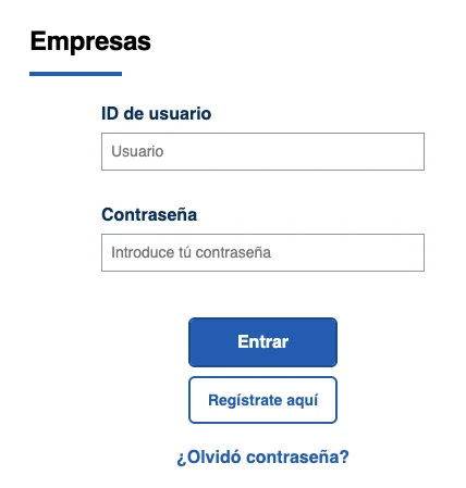 Plataforma del Estado, paso 1: Entra con tu usuario
